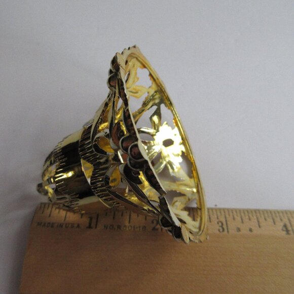 13 Bradford Unbreakable Filigree Plastic Bells Filagree Christmas Ornaments READ - Picture 15 of 16